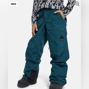 🩵Burton Turquoise Girls Youth Adjustable Waist and Length Ski/Snowboard Pants